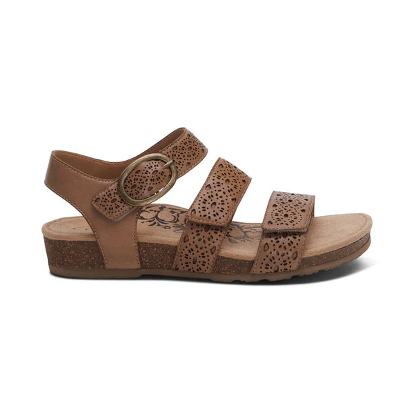 Aetrex Women's Lilly Cutout Taupe