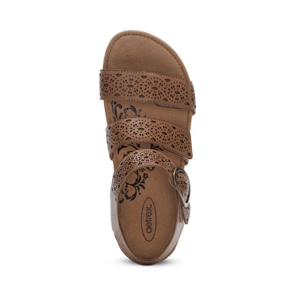 Aetrex Women's Lilly Cutout Taupe