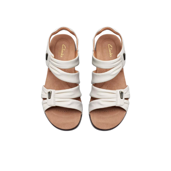 Clarks Women's Wide Kitly Ave White