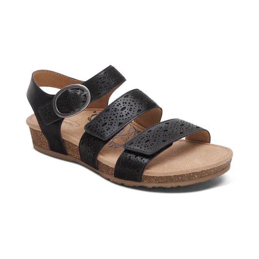 Aetrex Women's Lilly Cutout Black