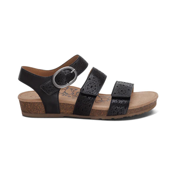 Aetrex Women's Lilly Cutout Black