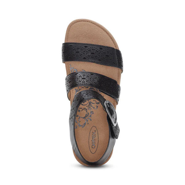 Aetrex Women's Lilly Cutout Black