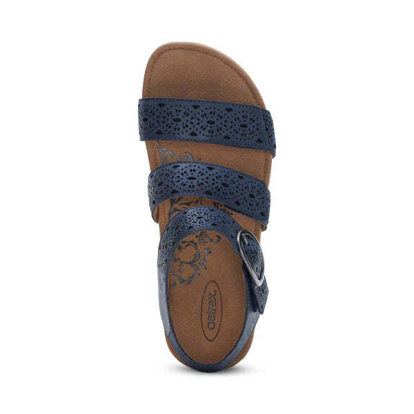 Aetrex Women's Lilly Cutout Navy