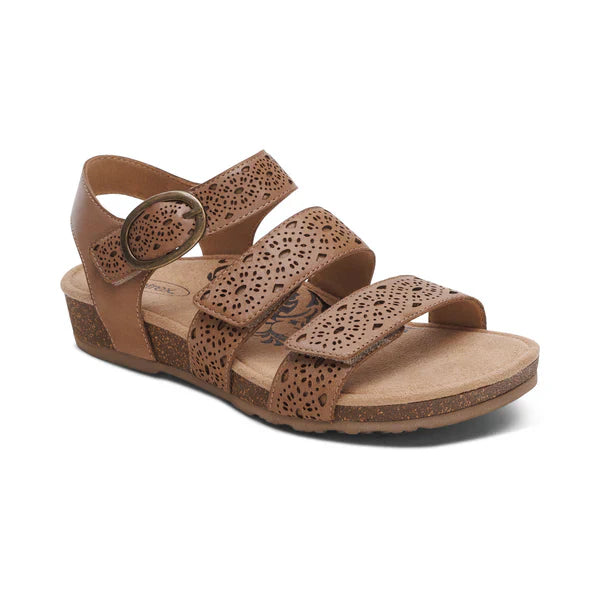 Aetrex Women's Lilly Cutout Taupe