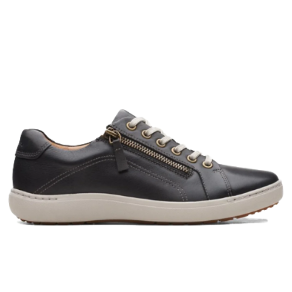 Clarks Women's Nalle Lace Wide Black/White