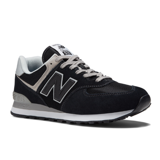 New Balance Unisex 574 Black with White