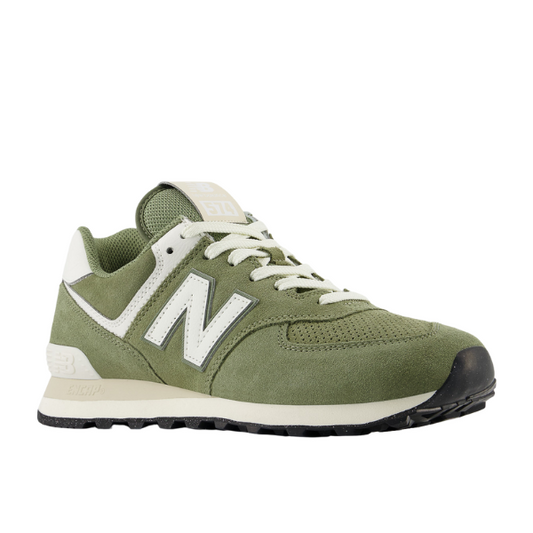 New Balance Unisex's 574 Green/White