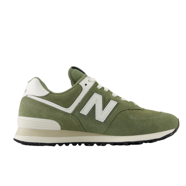 New Balance Unisex's 574 Green/White