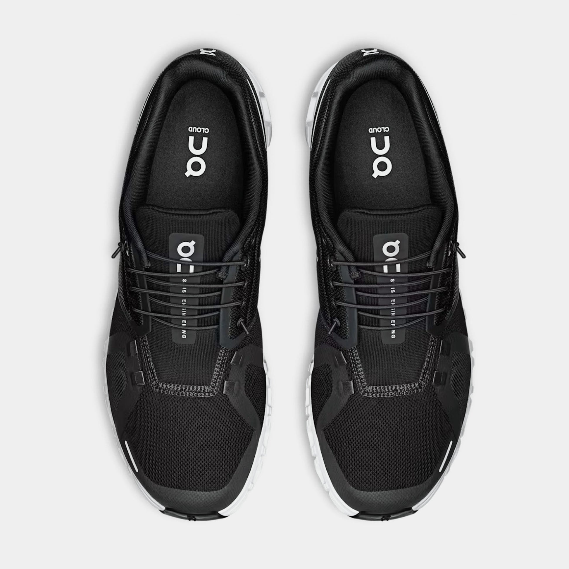 Cloud 6 Mens Running Shoes (Black/White) - evermart